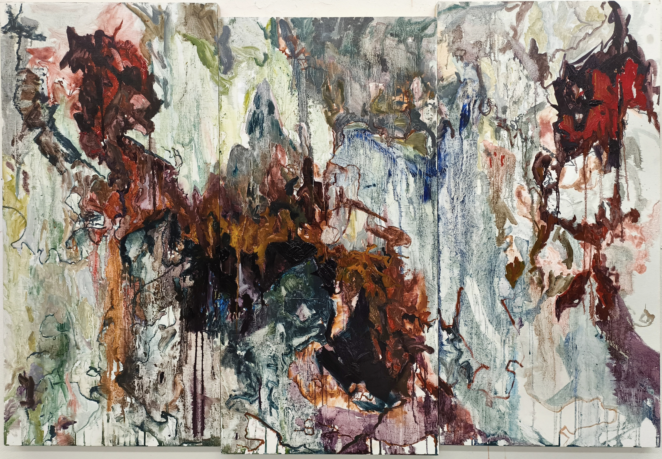 abstract painting by ulysses ponce gutierrez